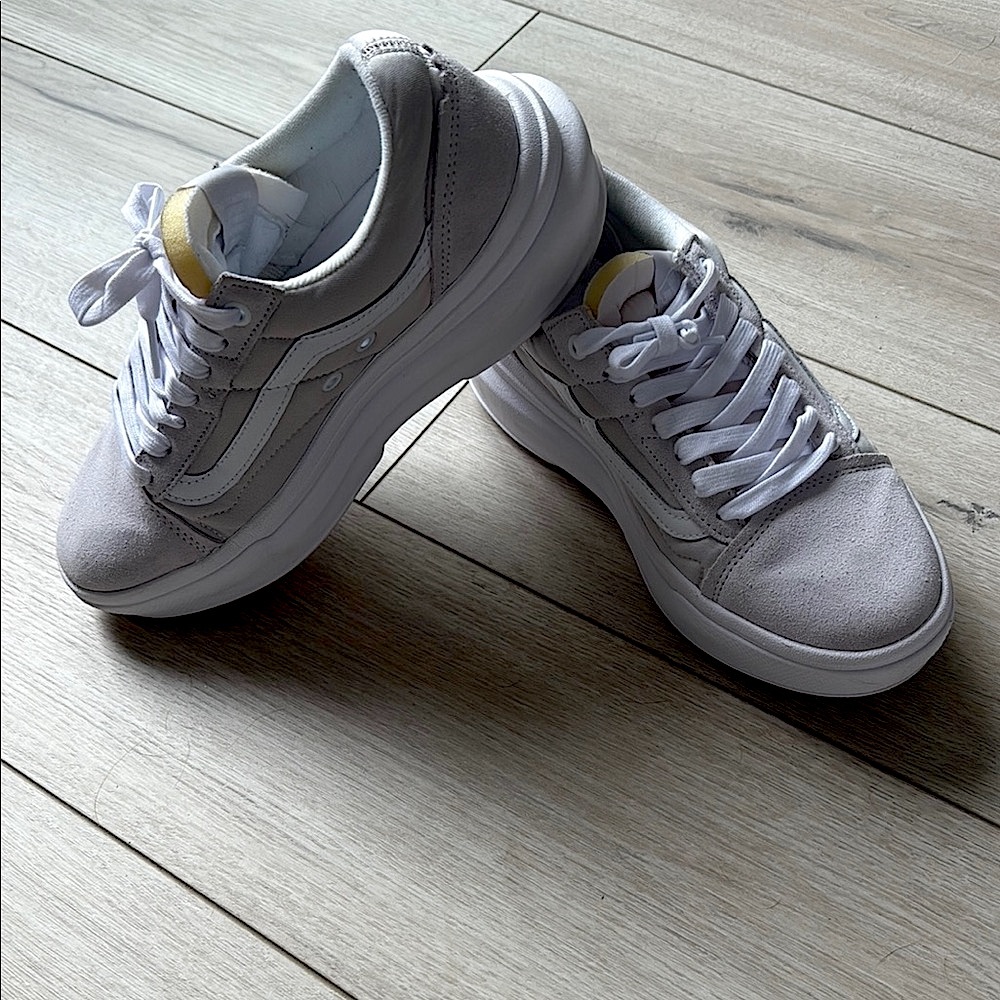 Vans Old Skool Overt CC Light Grey/Gray and White